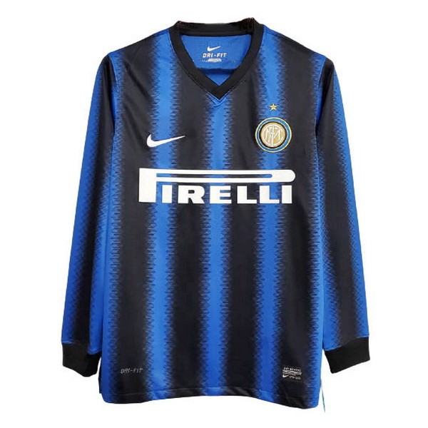 Maillot Football Inter Milan Domicile ML Retro 2010 2011 Bleu